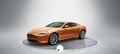 Aston Martin Virage orange 3/4 avant gauche