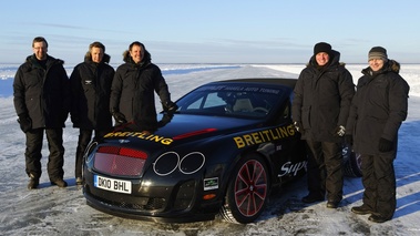 Bentley Continental SuperSports Convertible noir - ice record - équipage