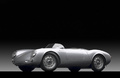 Exposition Ralph Lauren - Porsche 550 Spyder gris 3/4 avant gauche