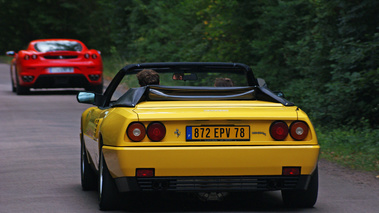 Ferrari KBRossoCorsa DII Mondial T cabriolet jaune & F430 rouge Etangs de Commelles