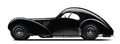 Bugatti Type 57 SC Atlantic noir profil