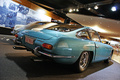 D'Ieteren Galerie - Lamborghini 350 GT bleu 3/4 arrière droit penché