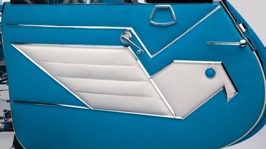 Delahaye 175 S Roadster Saoutchik, bleue, panneau de porte