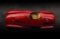 Ferrari 375 Plus rouge vue du dessus