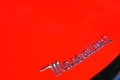 Maserati 3500 GT Spyder rouge logo coffre 2