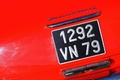 Maserati 3500 GT Spyder rouge plaque arrière