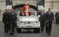 Mercedes G500, Papamobile, blanche, action, face