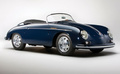 Porsche 356 Roadster bleue profil