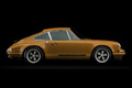 Porsche 911 Singer orange profil