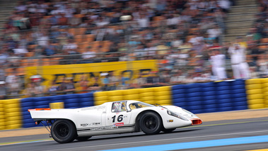 Porsche 917 blanc Le Mans Classic 2008 profil filé