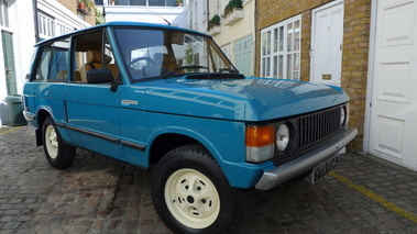 Range Rover Classic Bleu 3/4 avant droit 