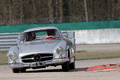 Mercedes 300 SL gris face avant penché