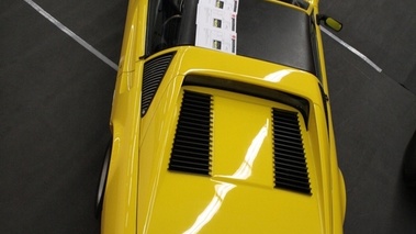 Ferrari 308 GTS jaune, plongée