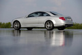 Mercedes CL63 AMG gris 3/4 arrière gauche