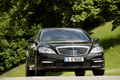 Mercedes S63 AMG marron 3/4 avant droit