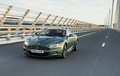 Aston Martin DBS vert 3/4 avant gauche travelling