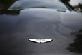Aston Martin Rapide anthracite vue badge avant.