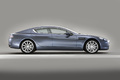 Aston Martin Rapide bleu profil