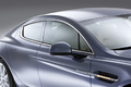 Aston Martin Rapide bleu vitrages profil