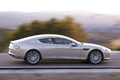 Aston Martin Rapide gris profil travelling