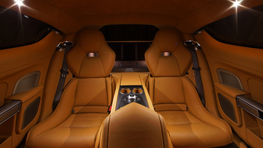 Aston Martin Rapide rouge sièges arrières 2