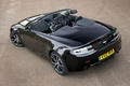 Aston Martin V8 Vantage N420 Roadster noir 3/4 arrière gauche penché vue de haut