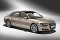 Audi A8L - grise - 3/4 avant droit