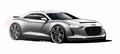 Audi Quattro Concept blanc 3/4 avant droit dessin 2