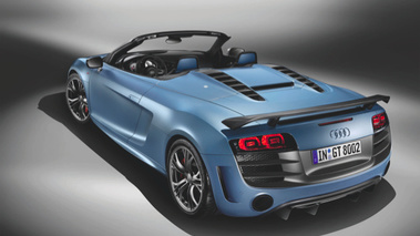 Audi R8 GT SPyder - bleu - 3/4 arrière gauche