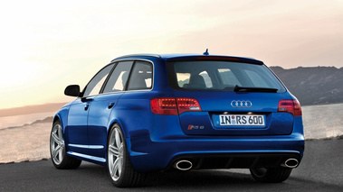 Audi RS6 Avant - bleue - 3/4 arrière gauche