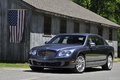 Bentley Continental Flying Spur Speed bleu 3/4 avant gauche