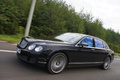 Bentley Continental Flying Spur Speed noir 3/4 avant gauche travelling penché