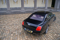 Bentley Continental Flying Spur Speed noir château 3/4 arrière droit vue de haut