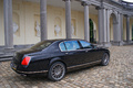 Bentley Continental Flying Spur Speed noir château 3/4 arrière droit