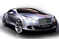 Bentley Continental GT 2010 3/4 avant droit schéma 2