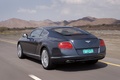 Bentley Continental GT anthracite 3/4 arrière gauche travelling