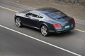 Bentley Continental GT anthracite 3/4 arrière gauche vue de haut