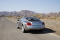 Bentley Continental GT gris 3/4 arrière gauche travelling 2
