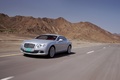 Bentley Continental GT gris 3/4 avant gauche travelling penché