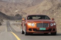 Bentley Continental GT orange 3/4 avant droit