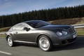 Bentley Continental GT Speed anthracite 3/4 avant droit travelling penché