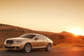 Bentley Continental GT Speed beige 3/4 avant gauche penché