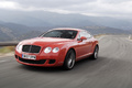 Bentley Continental GT Speed rouge 3/4 avant gauche travelling 2