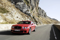 Bentley Continental GT Speed rouge 3/4 avant gauche travelling