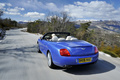 Bentley Continental GTC Speed bleu 3/4 arrière gauche travelling