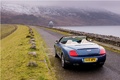 Bentley Continental GTC speed bleu face arrière.