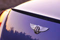 Bentley Continental GTC Speed bleu logo coffre