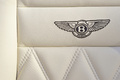 Bentley Continental GTC Speed bleu logo siège