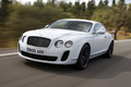 Bentley Continental Supersports blanc 3/4 avant gauche travelling