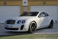 Bentley Continental Supersports blanc 3/4 avant gauche